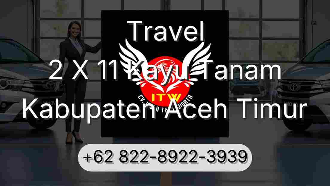 Travel 2 X 11 Kayu Tanam Kabupaten Aceh Timur