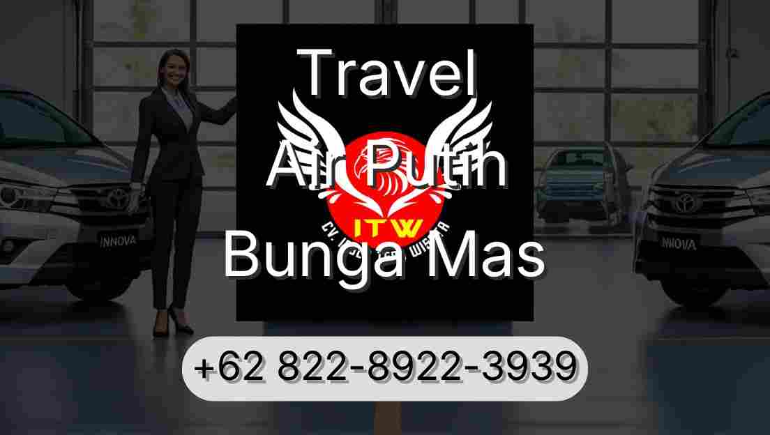 Travel Air Putih Bunga Mas