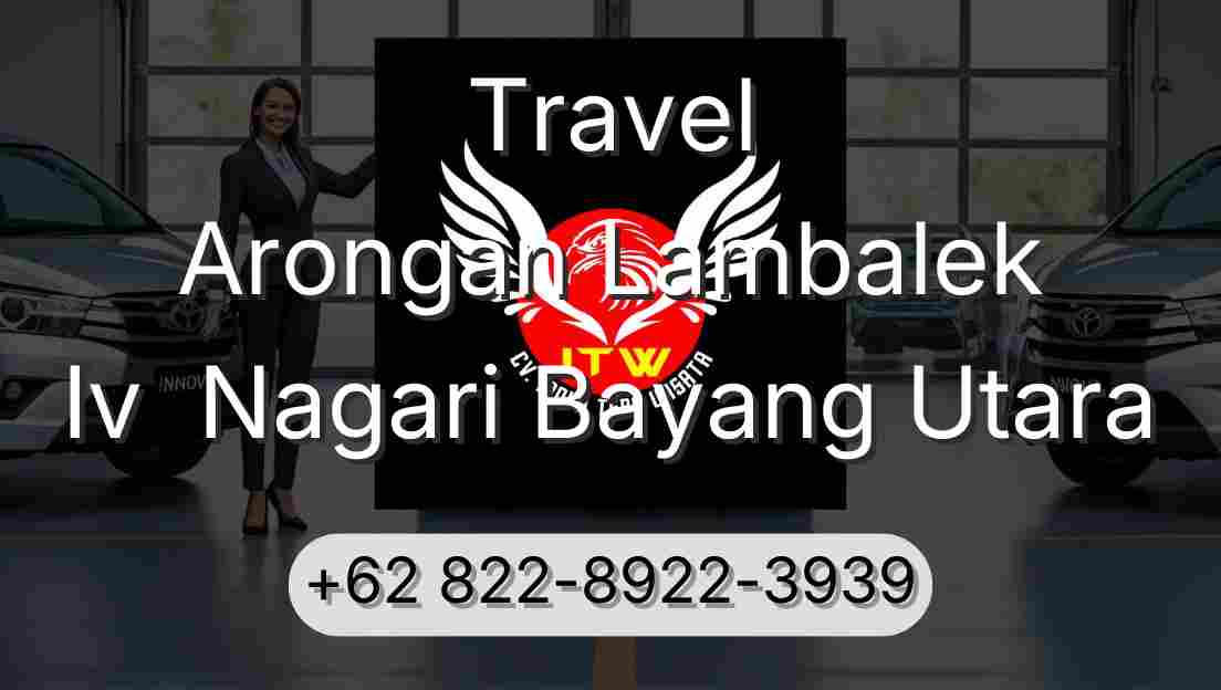 Travel Arongan Lambalek Iv  Nagari Bayang Utara