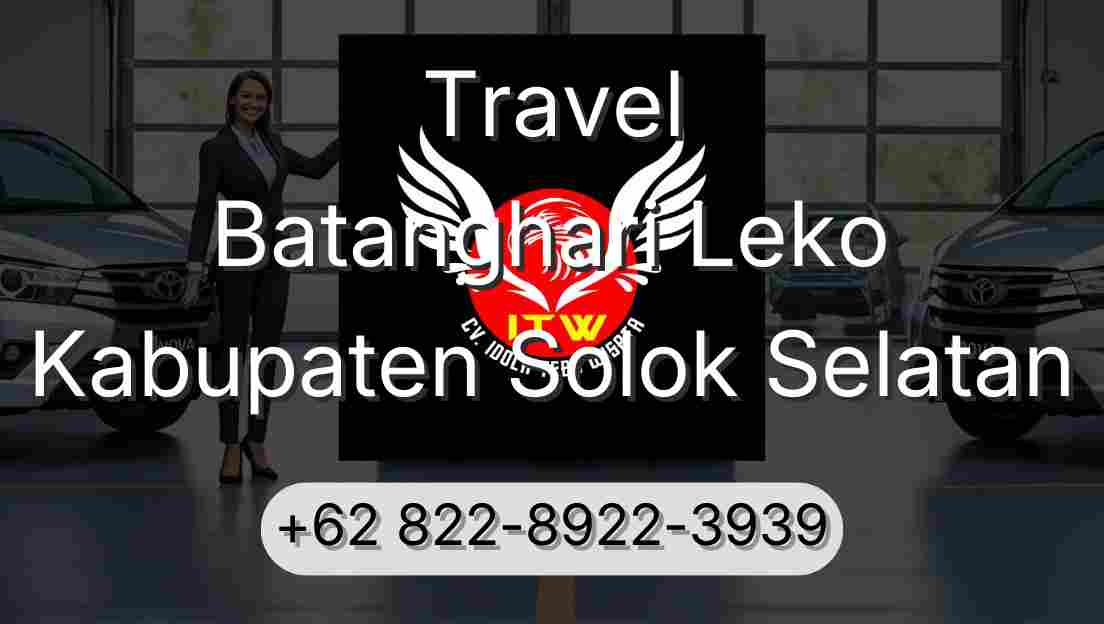 Travel Batanghari Leko Kabupaten Solok Selatan