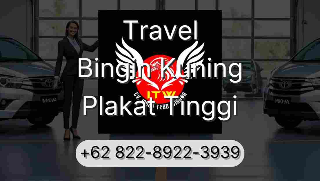 Travel Bingin Kuning Plakat Tinggi