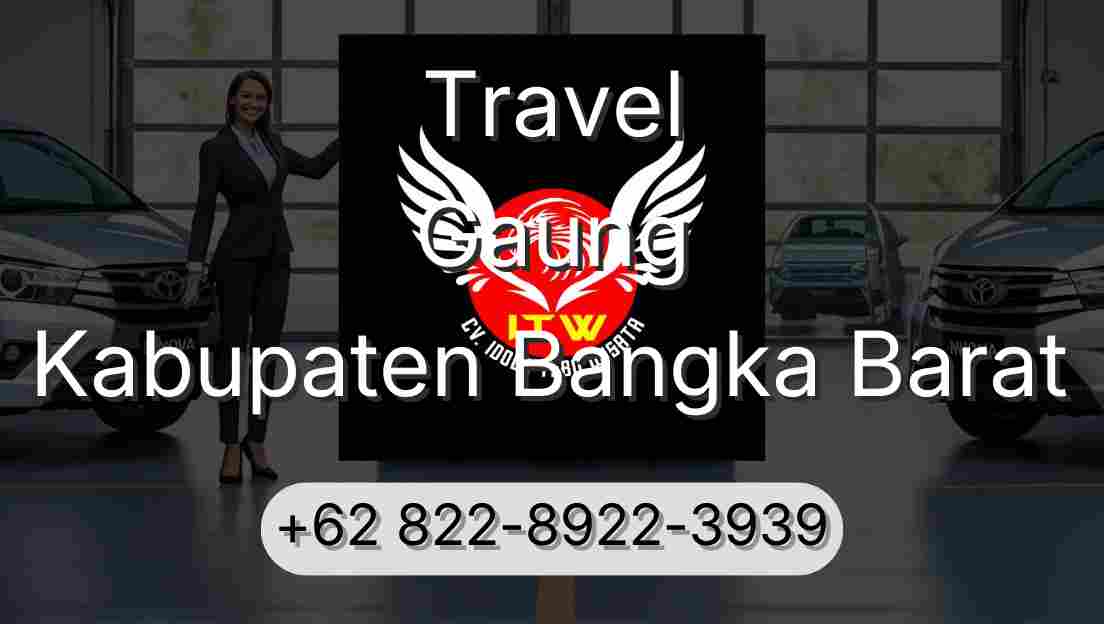 Travel Gaung Kabupaten Bangka Barat