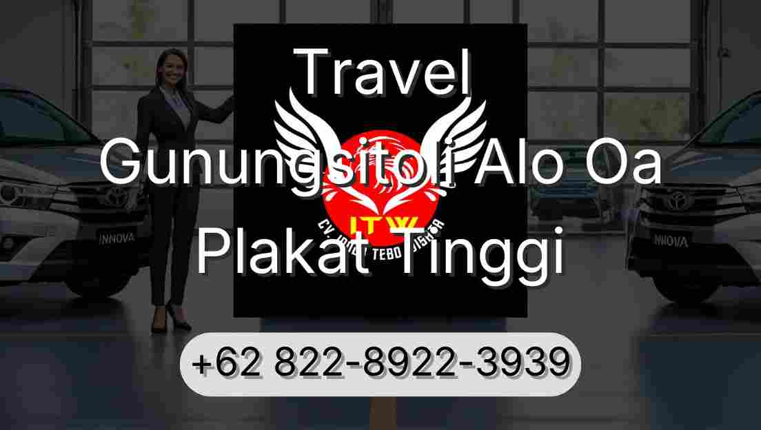 Travel Gunungsitoli Alo Oa Plakat Tinggi