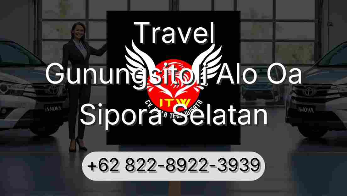 Travel Gunungsitoli Alo Oa Sipora Selatan