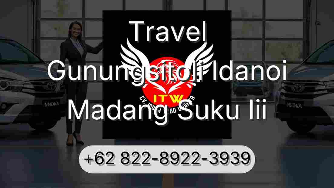 Travel Gunungsitoli Idanoi Madang Suku Iii