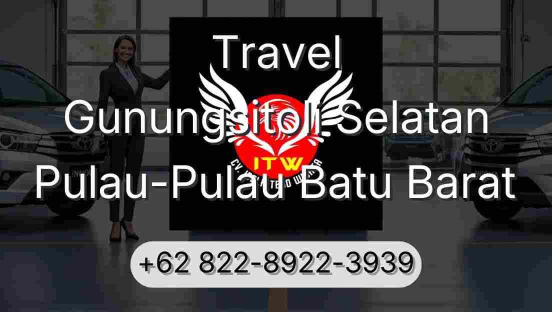 Travel Gunungsitoli Selatan Pulau-Pulau Batu Barat