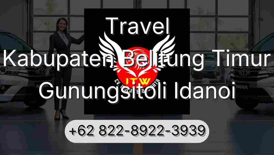 Travel Kabupaten Belitung Timur Gunungsitoli Idanoi