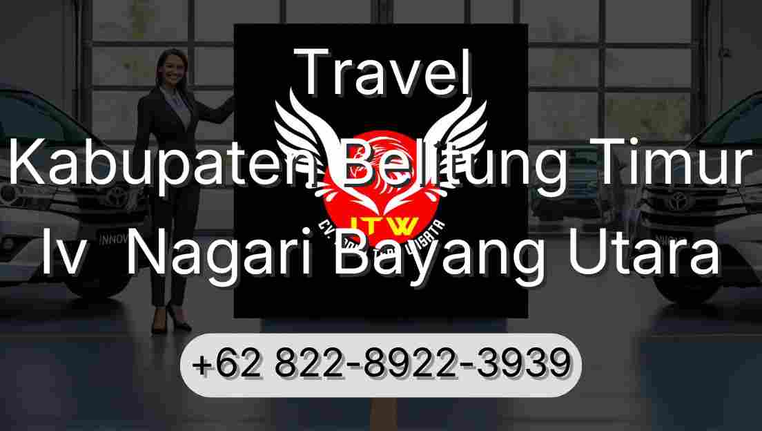 Travel Kabupaten Belitung Timur Iv  Nagari Bayang Utara