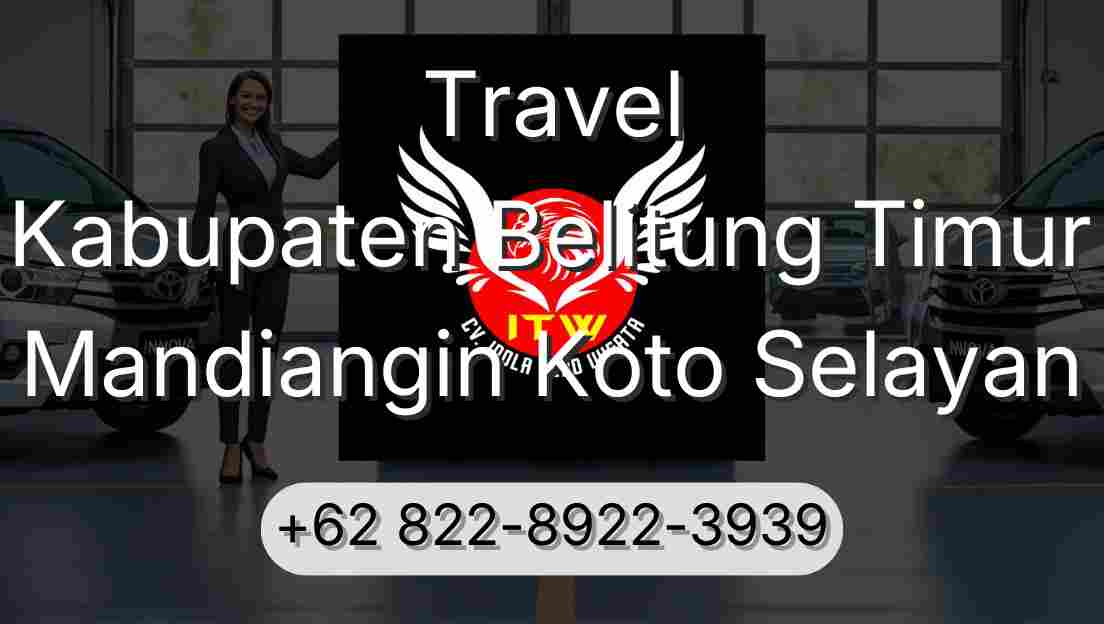 Travel Kabupaten Belitung Timur Mandiangin Koto Selayan