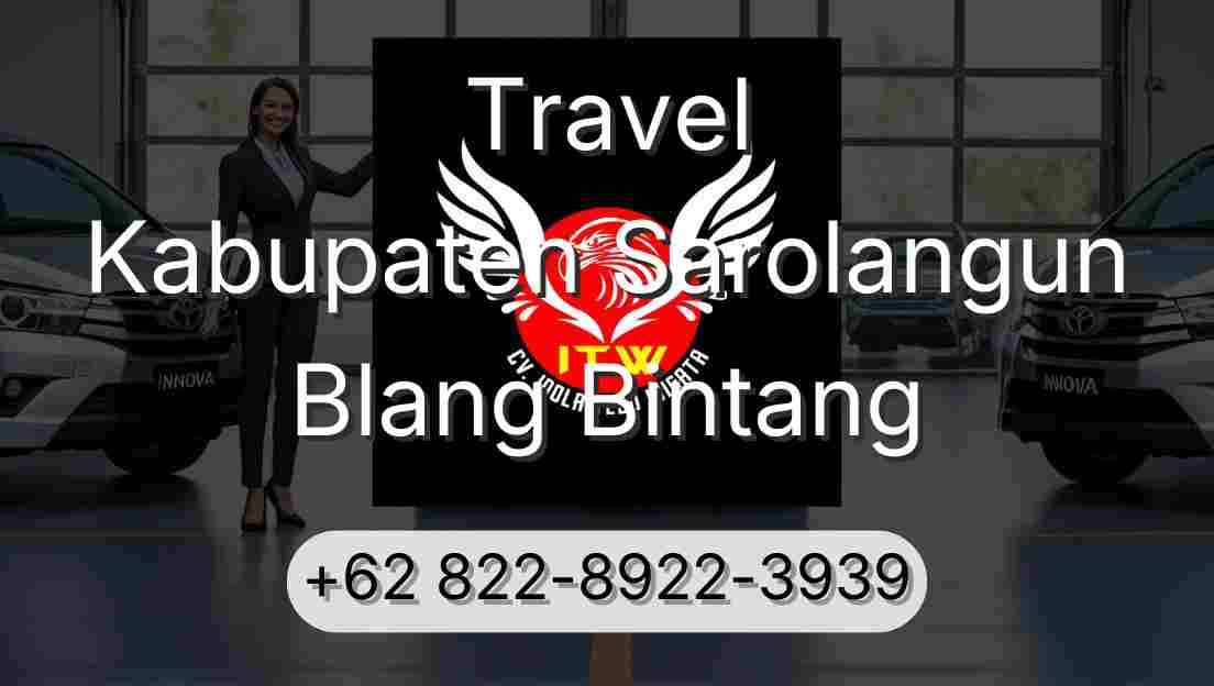 Travel Kabupaten Sarolangun Blang Bintang