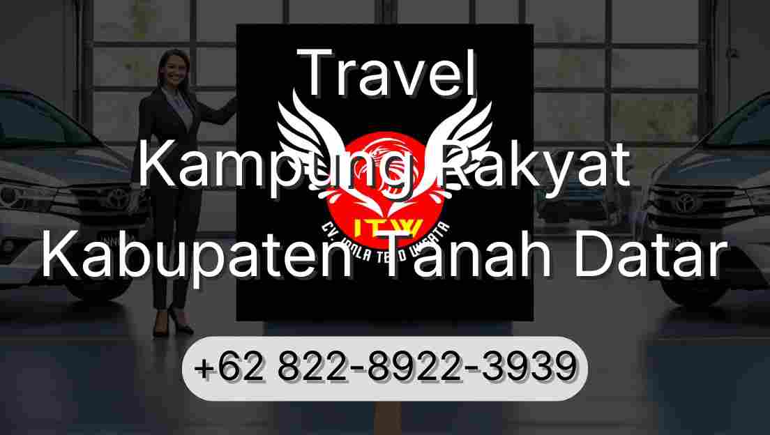 Travel Kampung Rakyat Kabupaten Tanah Datar