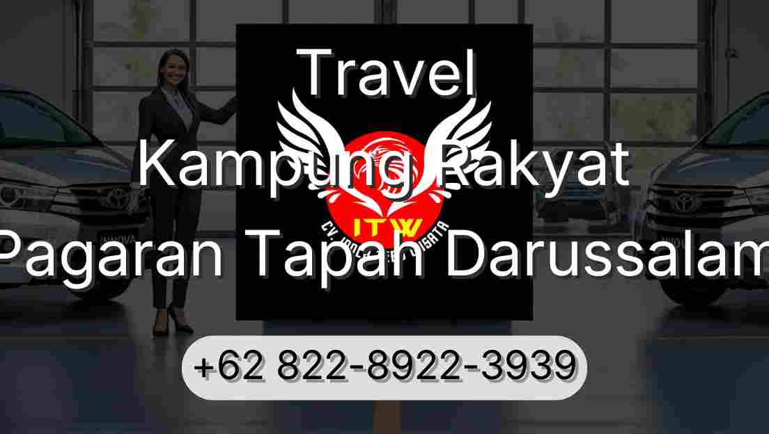 Travel Kampung Rakyat Pagaran Tapah Darussalam