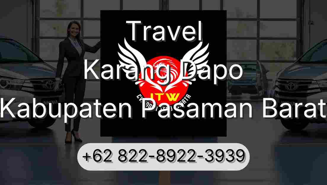 Travel Karang Dapo Kabupaten Pasaman Barat