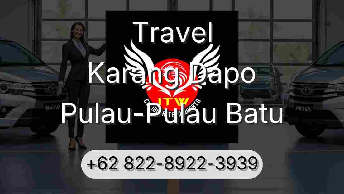 Travel Karang Dapo Pulau-Pulau Batu