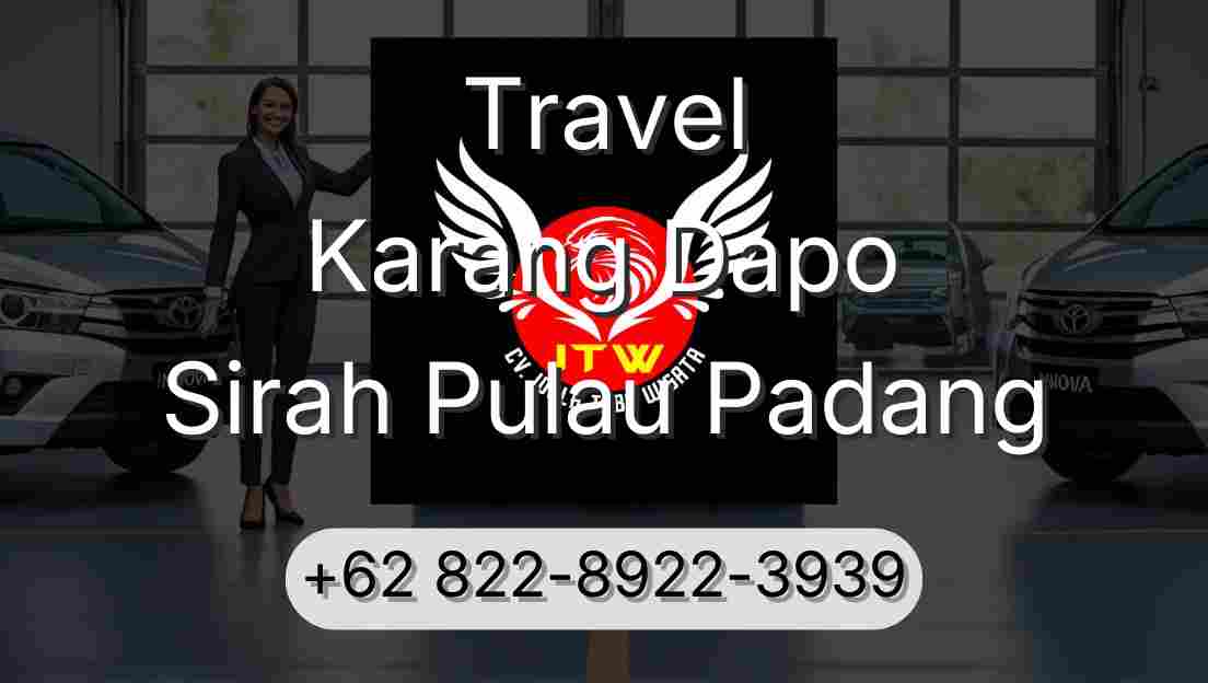 Travel Karang Dapo Sirah Pulau Padang