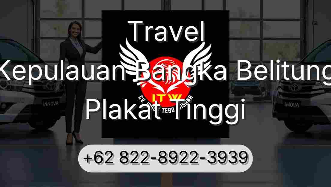 Travel Kepulauan Bangka Belitung Plakat Tinggi