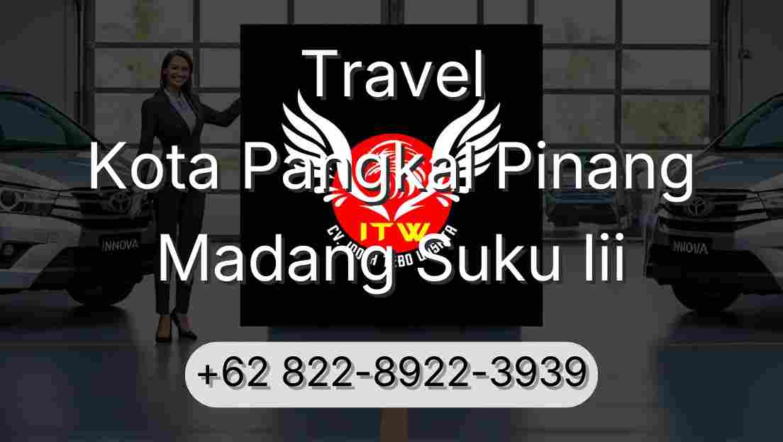 Travel Kota Pangkal Pinang Madang Suku Iii