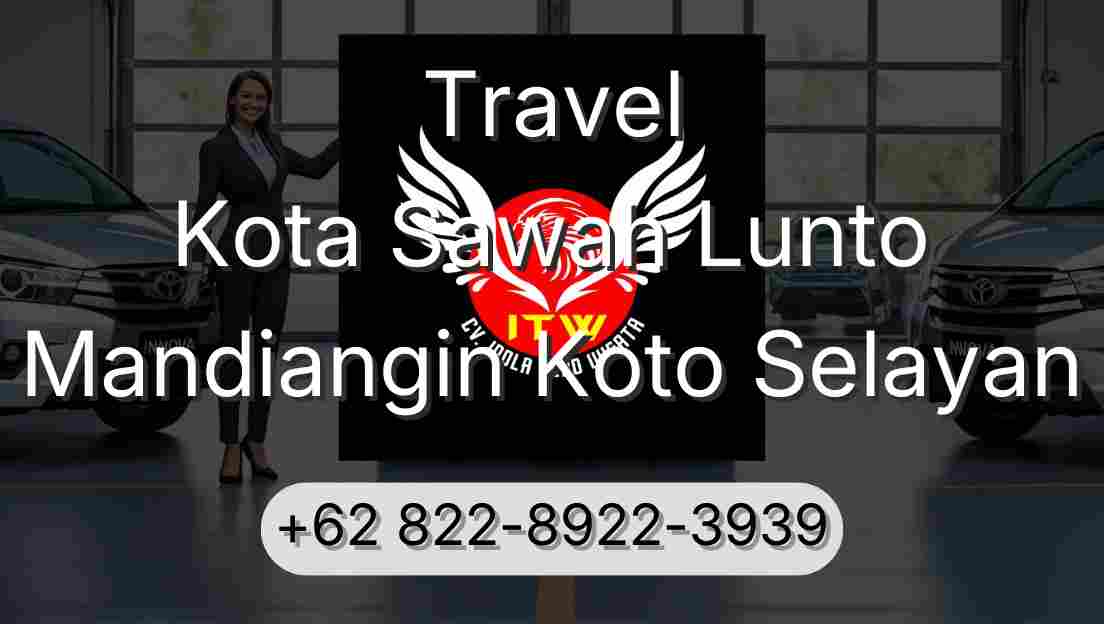 Travel Kota Sawah Lunto Mandiangin Koto Selayan