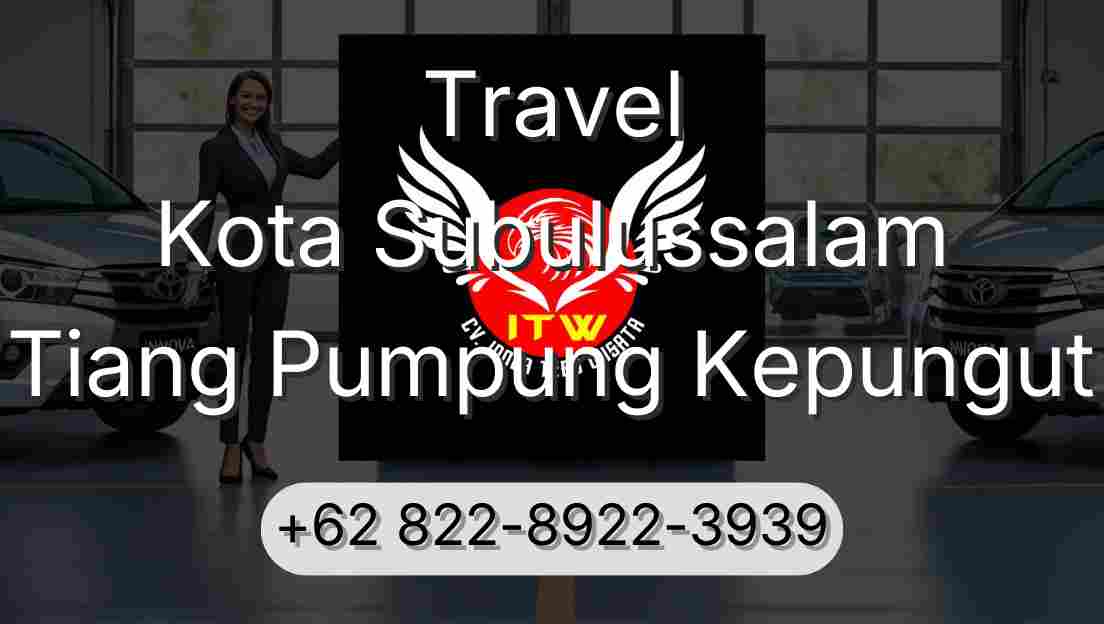 Travel Kota Subulussalam Tiang Pumpung Kepungut