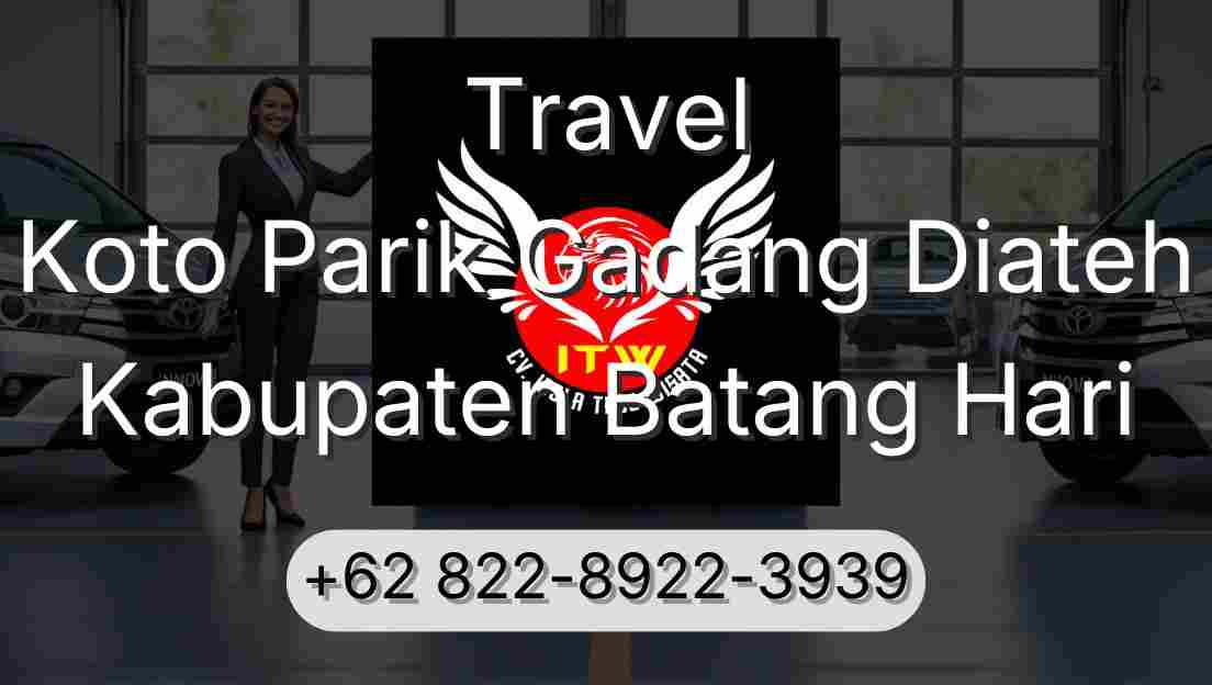 Travel Koto Parik Gadang Diateh Kabupaten Batang Hari
