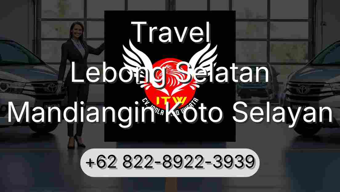 Travel Lebong Selatan Mandiangin Koto Selayan