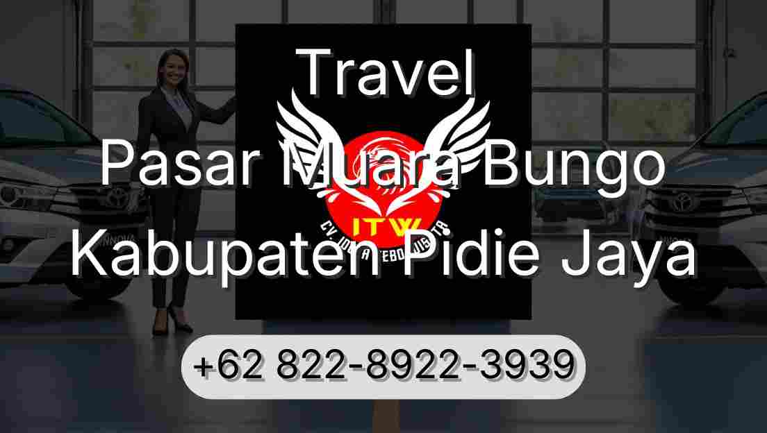 Travel Pasar Muara Bungo Kabupaten Pidie Jaya