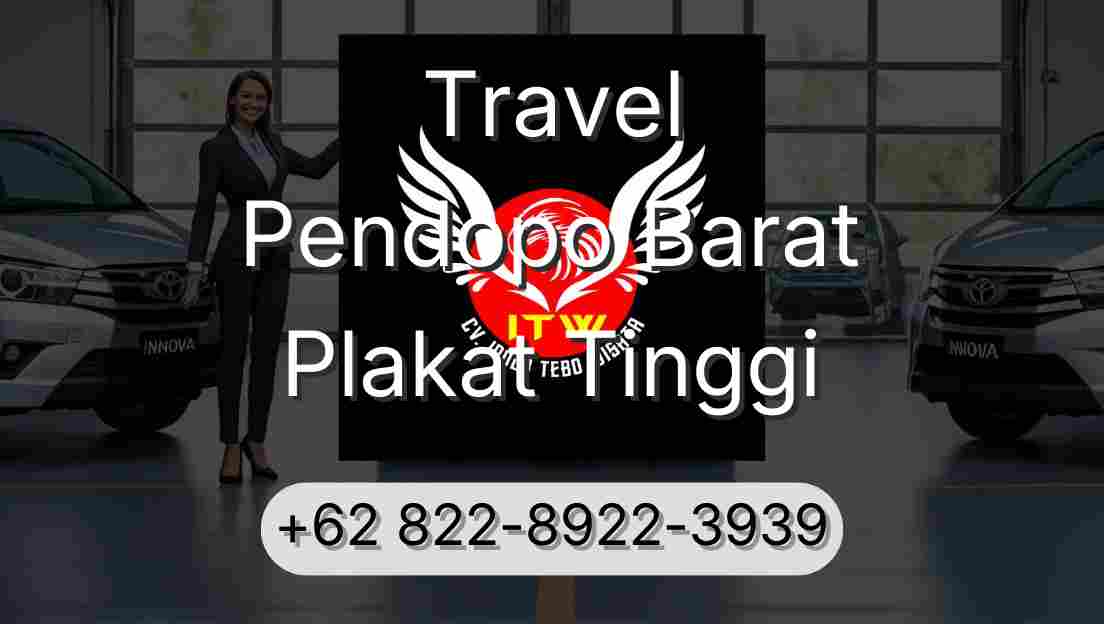 Travel Pendopo Barat Plakat Tinggi
