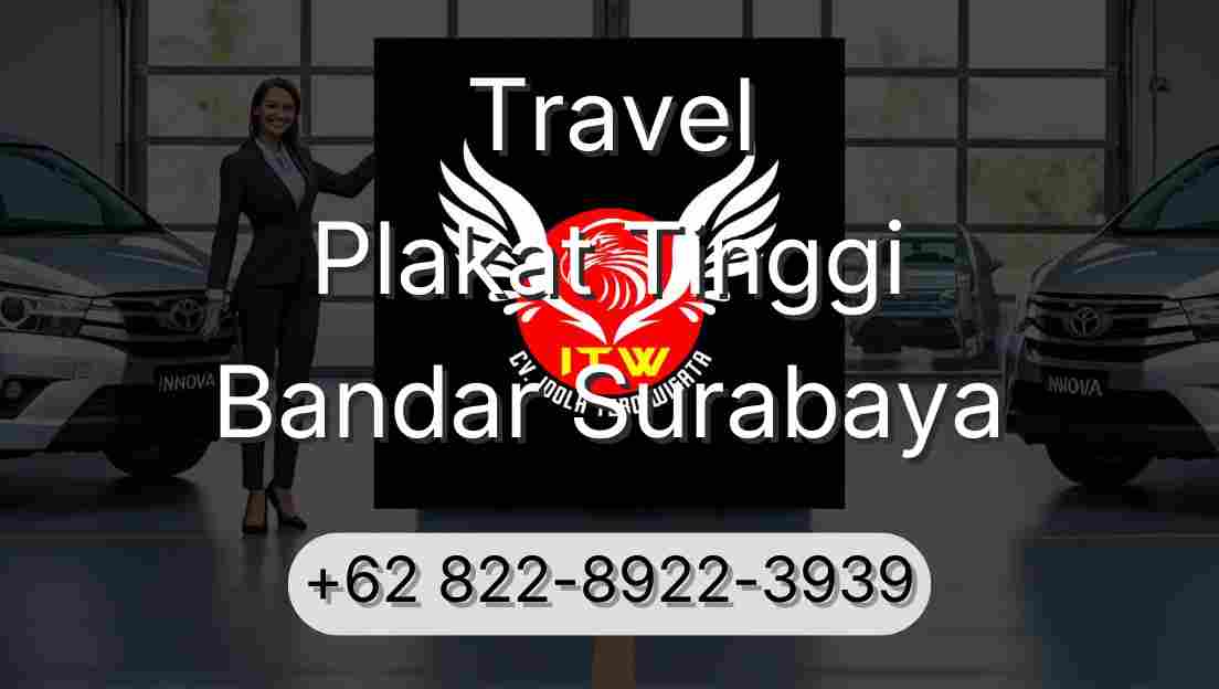 Travel Plakat Tinggi Bandar Surabaya