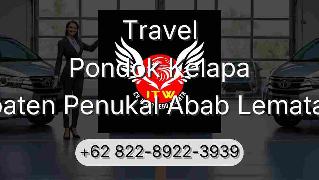 Travel Pondok Kelapa Kabupaten Penukal Abab Lematang Ilir