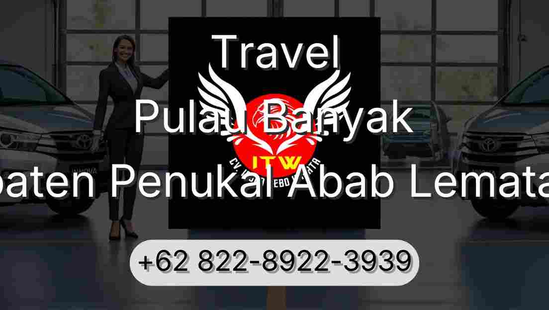 Travel Pulau Banyak Kabupaten Penukal Abab Lematang Ilir