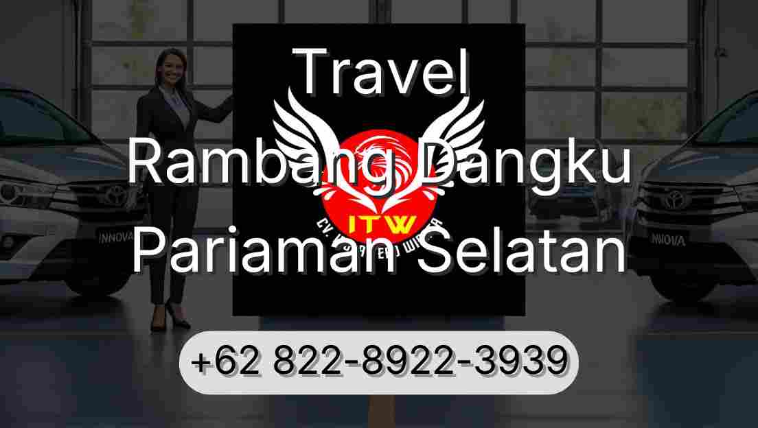 Travel Rambang Dangku Pariaman Selatan