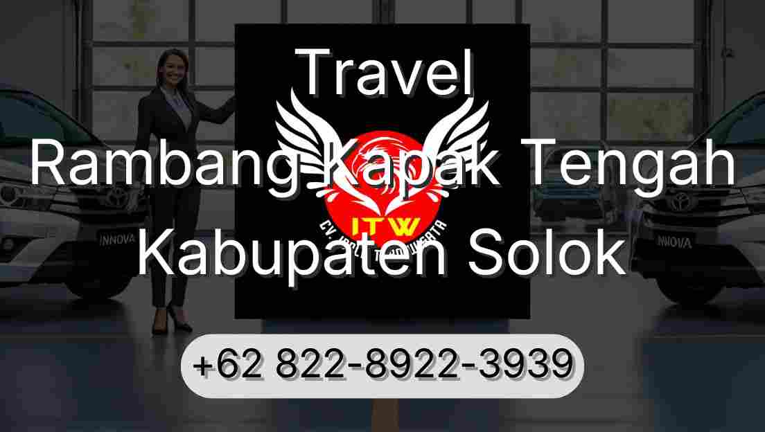 Travel Rambang Kapak Tengah Kabupaten Solok