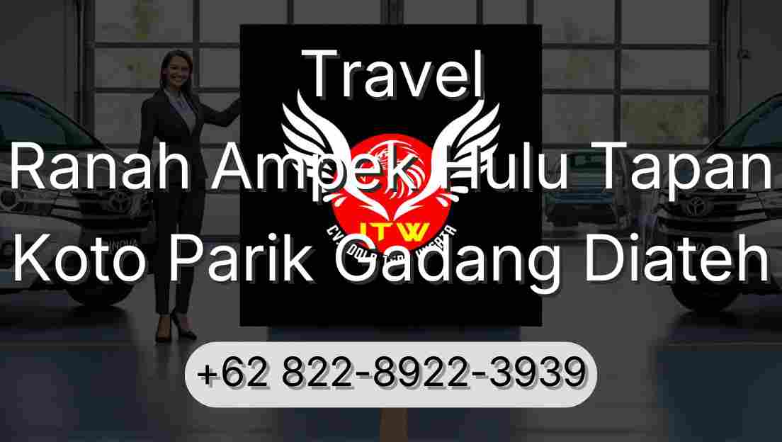 Travel Ranah Ampek Hulu Tapan Koto Parik Gadang Diateh