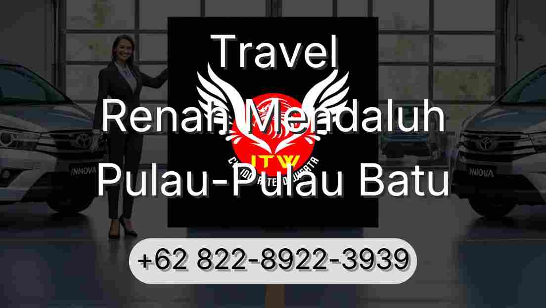 Travel Renah Mendaluh Pulau-Pulau Batu