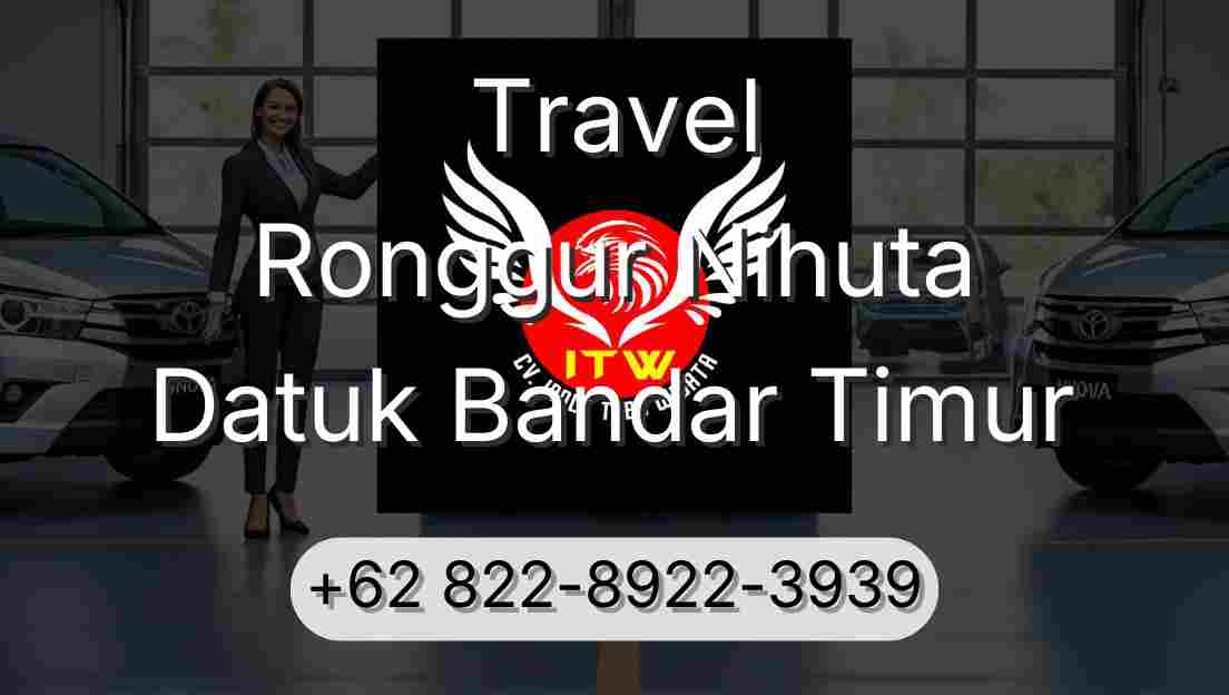 Travel Ronggur Nihuta Datuk Bandar Timur