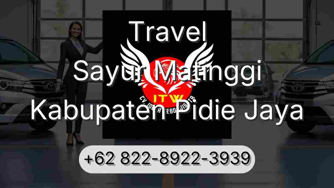 Travel Sayur Matinggi Kabupaten Pidie Jaya