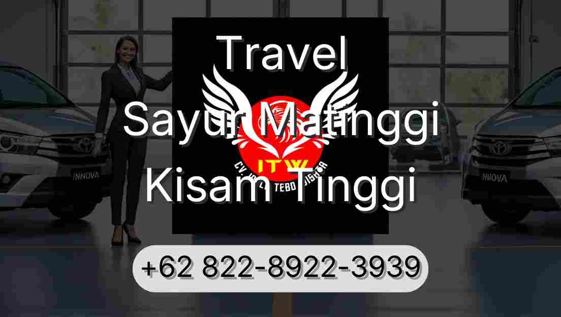 Travel Sayur Matinggi Kisam Tinggi