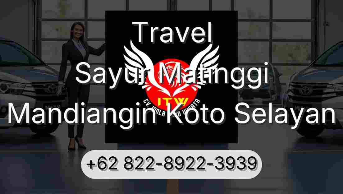 Travel Sayur Matinggi Mandiangin Koto Selayan