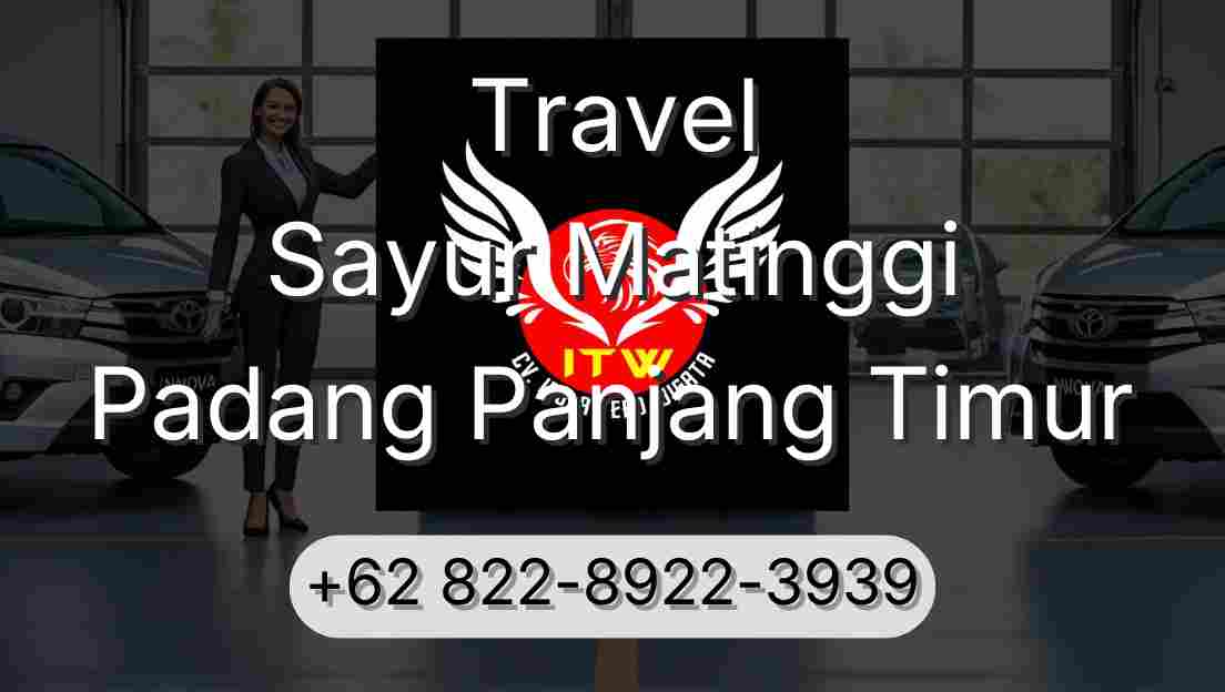 Travel Sayur Matinggi Padang Panjang Timur
