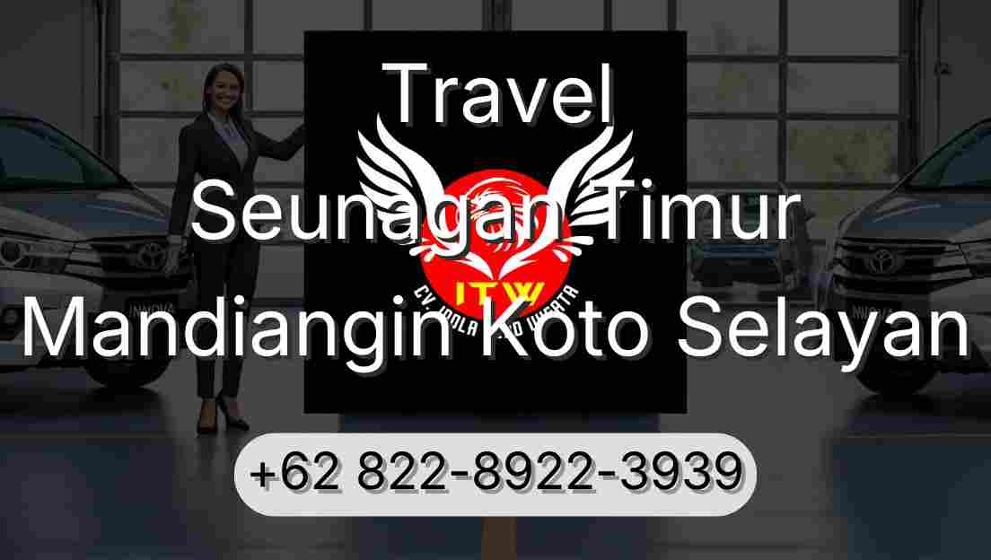 Travel Seunagan Timur Mandiangin Koto Selayan