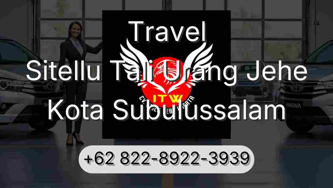 Travel Sitellu Tali Urang Jehe Kota Subulussalam