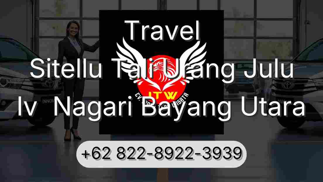 Travel Sitellu Tali Urang Julu Iv  Nagari Bayang Utara