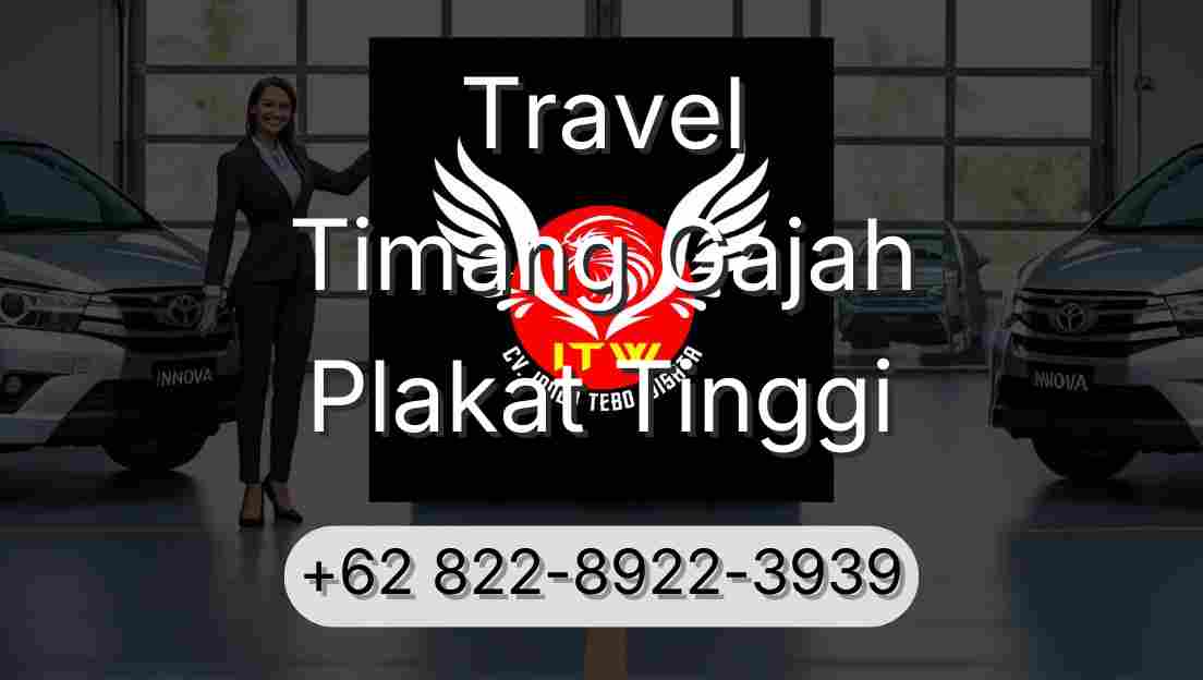 Travel Timang Gajah Plakat Tinggi