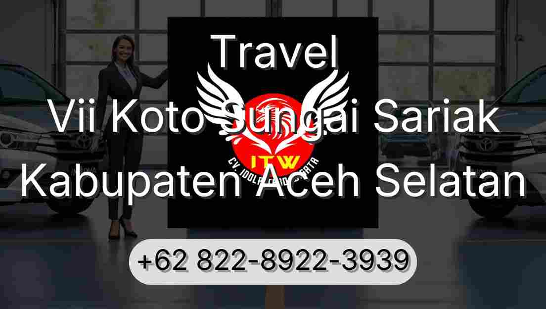 Travel Vii Koto Sungai Sariak Kabupaten Aceh Selatan