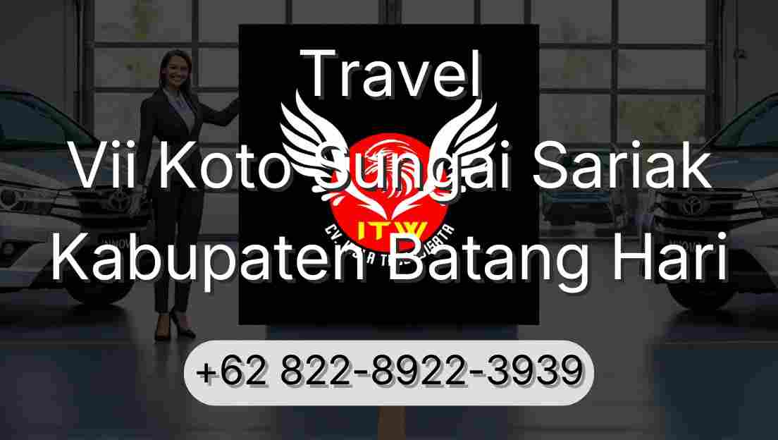 Travel Vii Koto Sungai Sariak Kabupaten Batang Hari