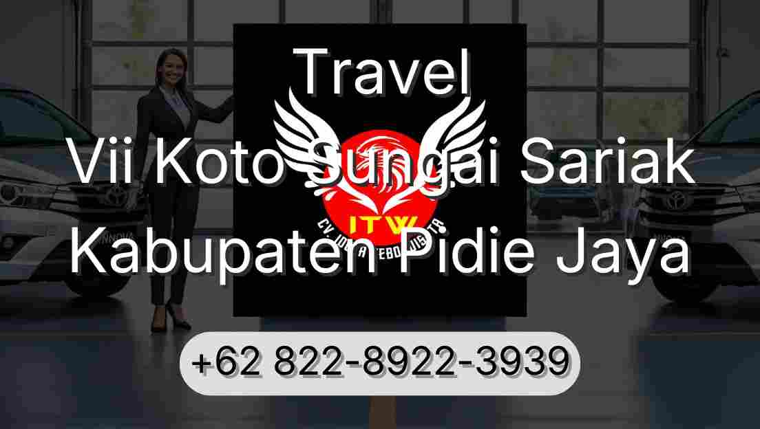 Travel Vii Koto Sungai Sariak Kabupaten Pidie Jaya