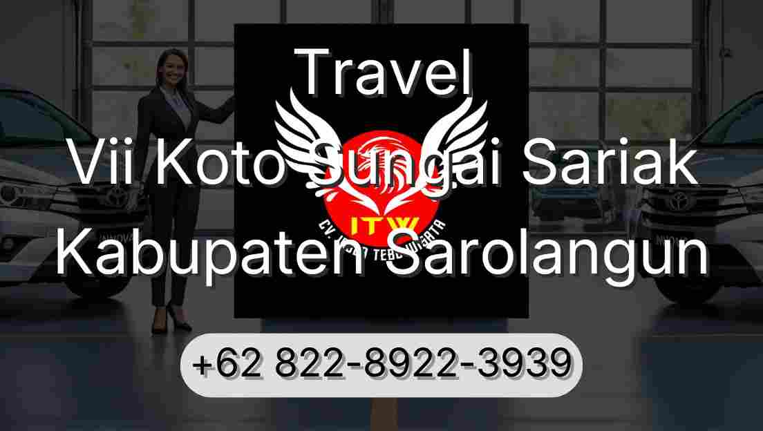 Travel Vii Koto Sungai Sariak Kabupaten Sarolangun