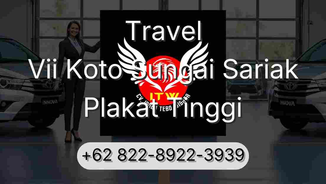 Travel Vii Koto Sungai Sariak Plakat Tinggi